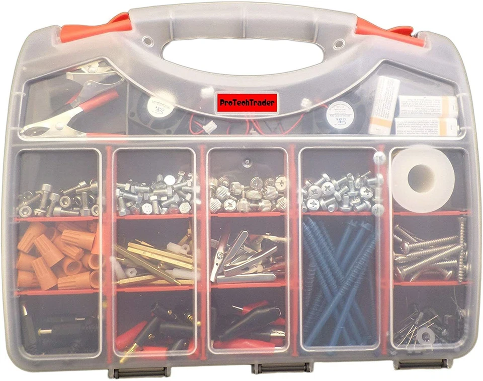 Double Sided Storage Organizer Carrying Case Adjustable Compartments 12 or 13 in - Image 3 of 4