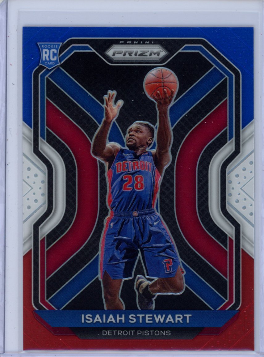 2020 Panini Prizm #254 Isaiah Stewart Red White Blue Prizm RC