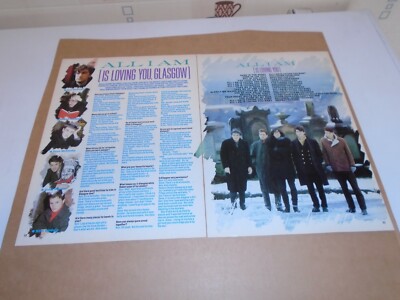 THE BLUEBELL - ALL I AM  - MAG ADVERT CLIPPING LYRICS - 1985
