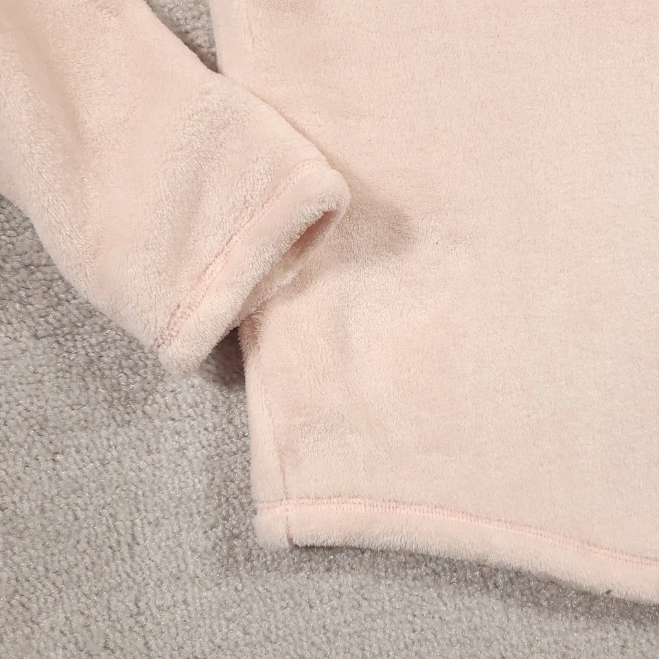 Sonoma Life Style Intimates Womens XL Pink Long Sleeve Sleep Shirt Faux Fur Soft - Image 4 of 4