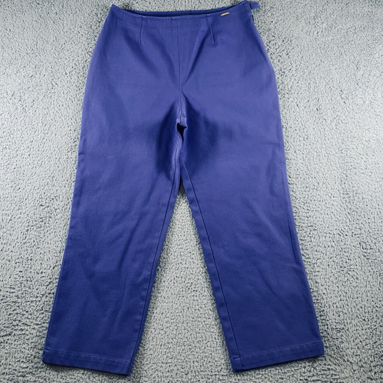 St. John Sport Essentials by Marie Cray Pants Women's 10 Crop Side Zip Purple