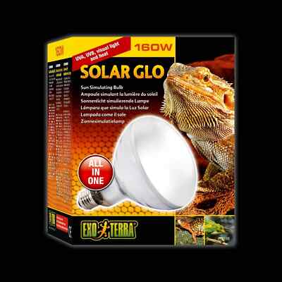Exo Terra Solar Glo - 160 Watt - Sun Simulating Bulb for Reptiles