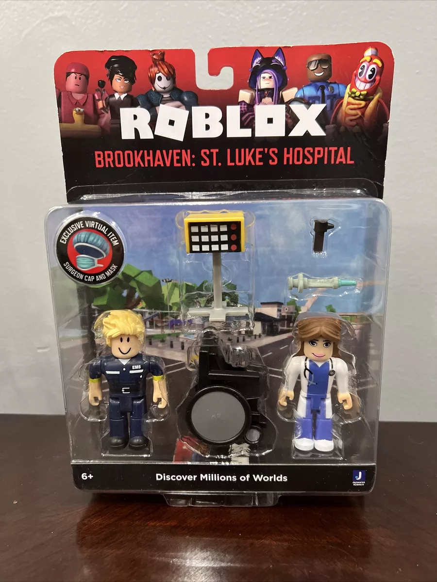 Roblox Brookhave St. Luke's Hospital Figure Pack [Includes Exclusive  Virtual Item] 