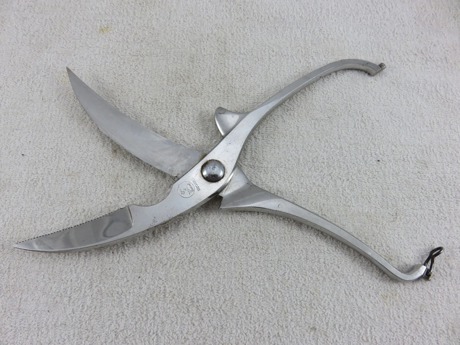 Brevetto Model 42523 Kitchen Bone Cutting Shears Serrated Curved Scissors