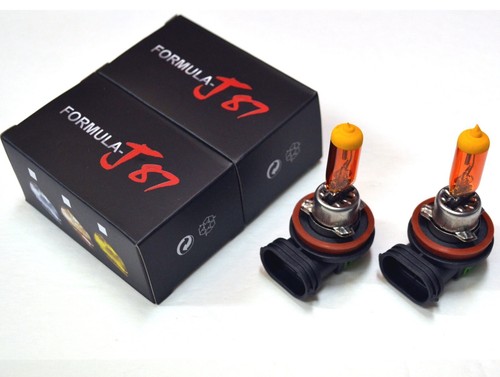 Halogen H8 35W Orange Amber Two Bulbs Fog Light Replace Plug Play Fit Lamp Stock - Picture 2 of 13