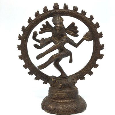 Handcrafted Brass India Dancing God Lord Nataraj Nataraja - Shiva Statue 4''