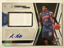 2020-21 Panini Certified - Freshman Fabric Signatures  #FF-SAD Saddiq Bey