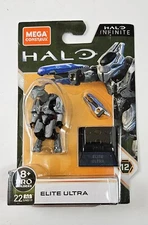 HALO INFINITE ELITE ULTRA MICRO FIGURE SET MEGA CONSTRUX 22pc MOSC 2020