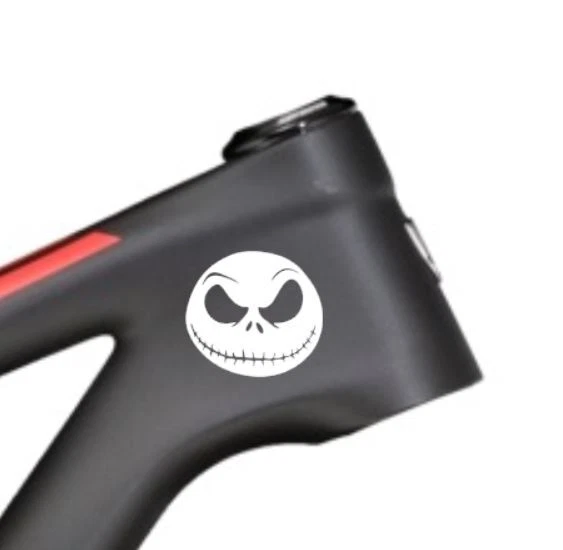 MARKENLOS Bike Fahrrad MTB Böses Emoji Smiley Aufkleber Sticker Set 2 Stk. #002