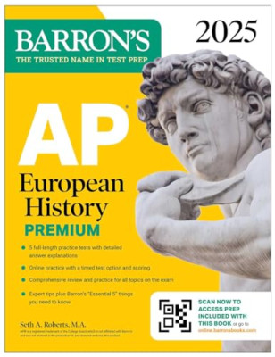 AP European History Premium, 2025: Prep Book with 5 Pra - Paperback NEW Roberts,