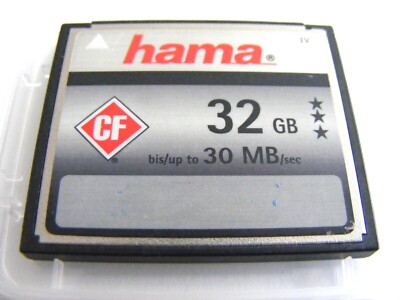 32GB Compact Flash Card   30MB/s ( 32 GB CF Speicherkarte ) HAMA gebraucht