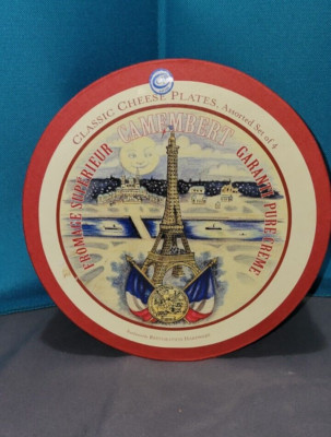 Restoration Hardware 4 French Classic Cheese Appetizer Plates 2002