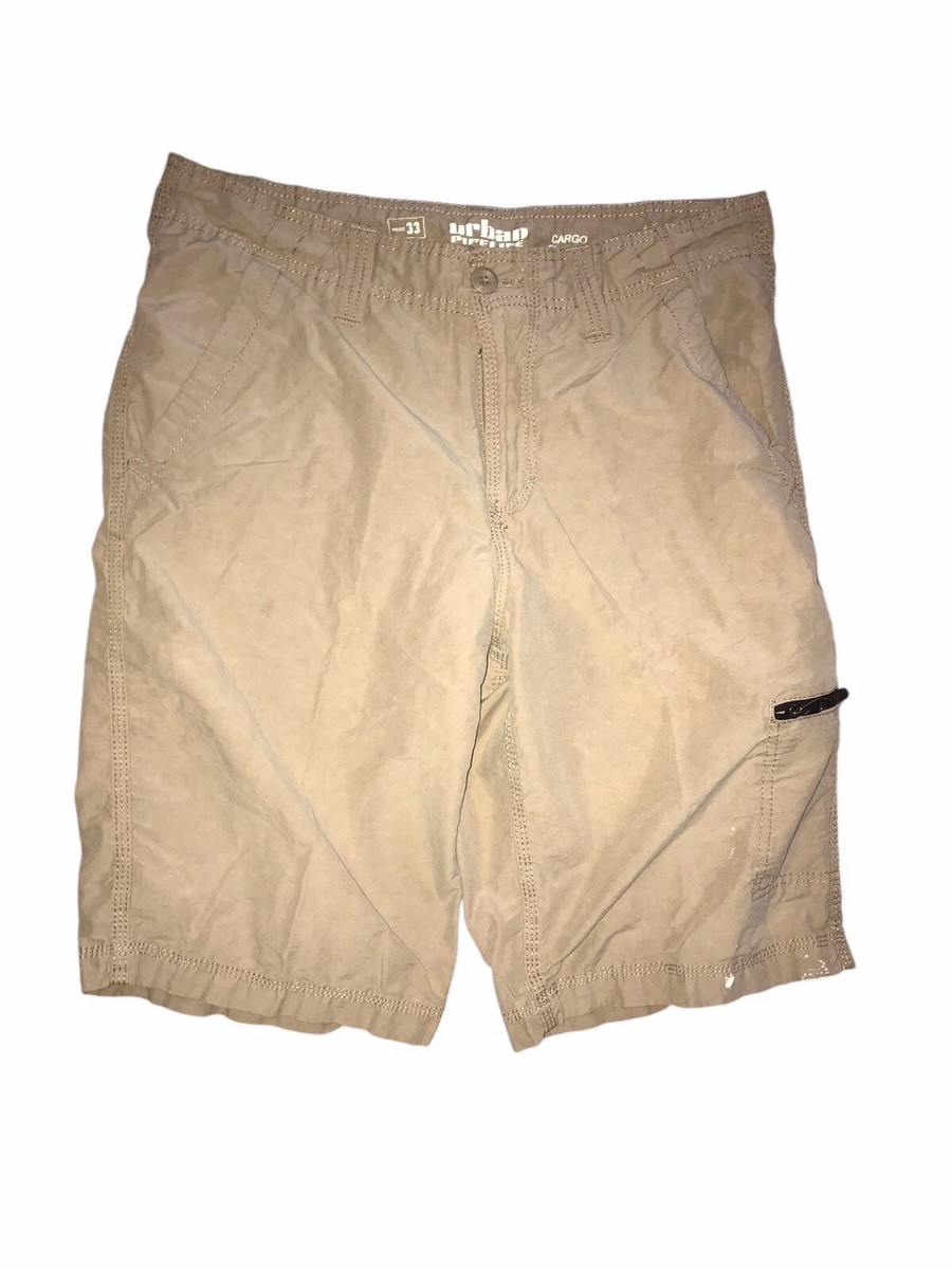 Urban Pipeline Cargo Shorts Mens 33 Tan Classic Length Outdoor