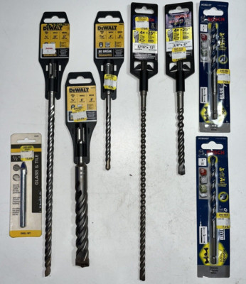 Concrete Hammer Drill Bit SDS Plus DEWALT Bosch Master Mechanic Set of 8