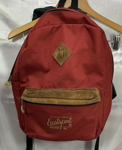 red bottom bookbag