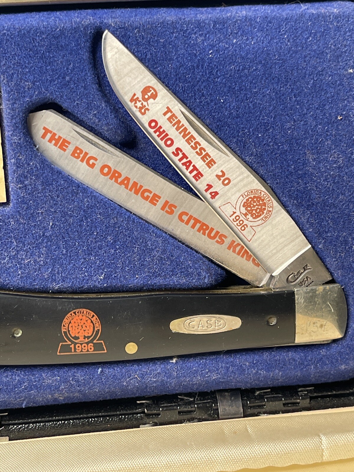1996 Case Knife Limited Edition Tennessee Ohio State The Big Orange