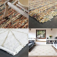 Large Rugs Living Room Bedroom Rug Carpet Runner Circle Thick Pile Multicolour