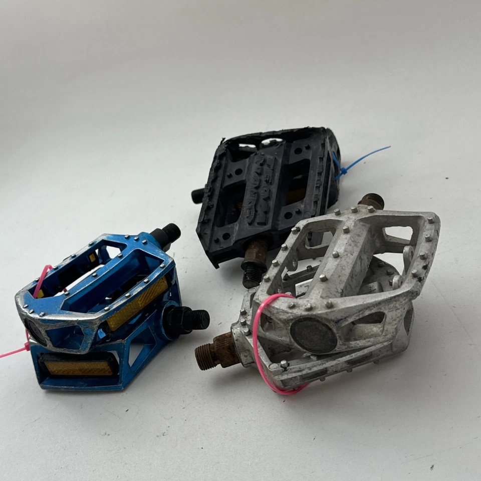 Pedales Old School BMX Team Haro 1/2 pulgada OPC Freestyle LOTE AÑOS 90 plástico acero L01 Foto 3 de 4