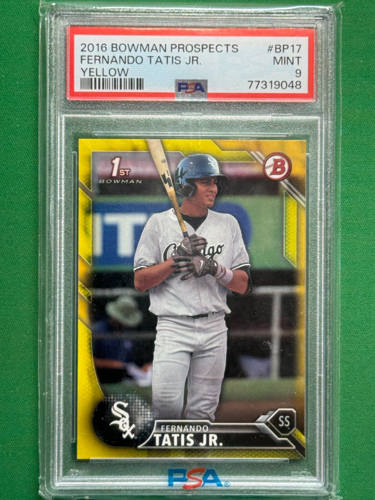2016 Bowman - Prospects Yellow #BP17 Fernando Tatís Jr. (RC) for