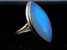 Top Quality Moonstone Ring Handmade 925 Solid Sterling Silver Jewelry Size 7.75"