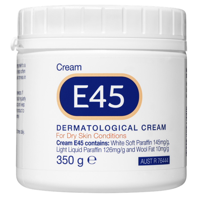 e45 cream on face