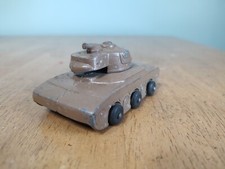 Vintage Manoli Barclay Tan Khaki Metal Toy Tank Army Toys