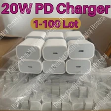 20W Fast Charger PD USB C Power Adapter For iPhone 14 13 12 16 15 XR 8 iPad Lot