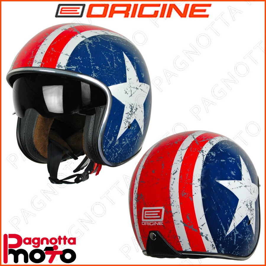 RIVENDITORE ORIGINE HELMETS BOLLATE MILANO , CASCO JET CAFE RACER VINTAGE  ORIGINE HELMETS SPRINT REBEL STAR BOLLATE MILANO - Pagnotta moto srl