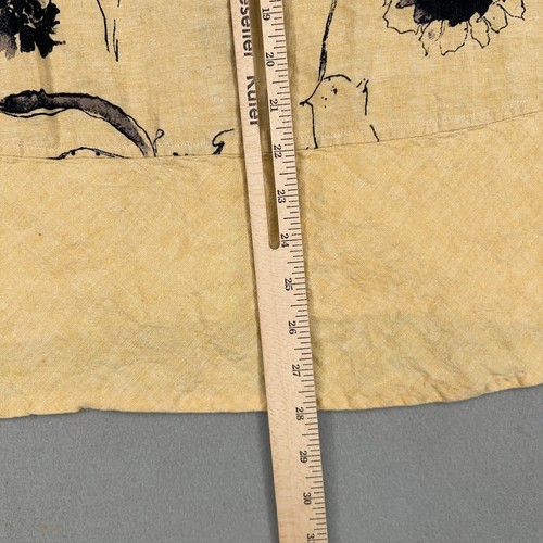 Habitat Clothes to Live in Shirt Womens Small Yellow Floral Tunic Bloom Coastal - Picture 12 of 13