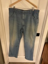 Wrangler 85498LB - Vintage Light Wash Blue Denim Jeans - Men  s Size 42x32