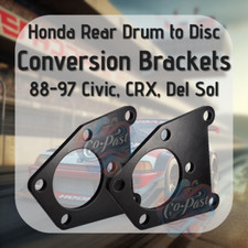 1988 - 1997 Honda Rear Drum to Disc Conversion Brackets (Civic, CRX, & Del Sol)