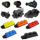 Gummikupplung IP44 Schuko 16A 230V Kupplung 2,3,4-fach Steckdosenleiste Farben