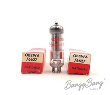 2 Vintage National 0B2WA/6627 Voltage Regulator, Diode, Glow-Discharge Audio Vac