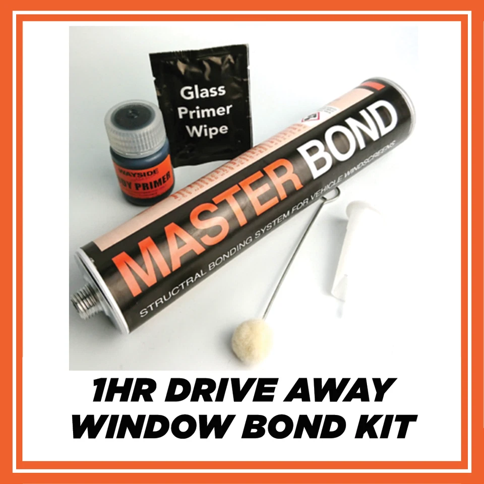 WAYSIDE CAMPERVAN VW T4 T5 WINDOW SIDE WINDOW WINDSCREEN BONDING SEALER FAST CURE-KIT