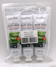 3X   Sadoer Aloe Vera Refreshing Moisturizing Hand Cream 1.05 floz  Sealed