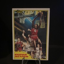 Topps 1981 Julius Erving #104 Super Action Philadelphia 76ers Basketball NBA