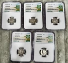 NGC 1940, 41, 41, 43, 45, (5) Mercury Dimes  10C Silver Route 66 The Mother Road