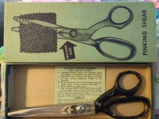CAL-TEP PINKING SHEARS SCISSORS In Original Box and TAG