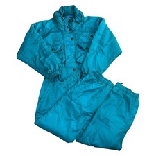 Vintage Dubin Ski Suit One Piece 90s Retro Winter Snow Green Womens Large