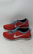 Nike Womens Flyknit One+ 554888-616 Red Low Top Lace-Up Sneaker Shoes Size 8