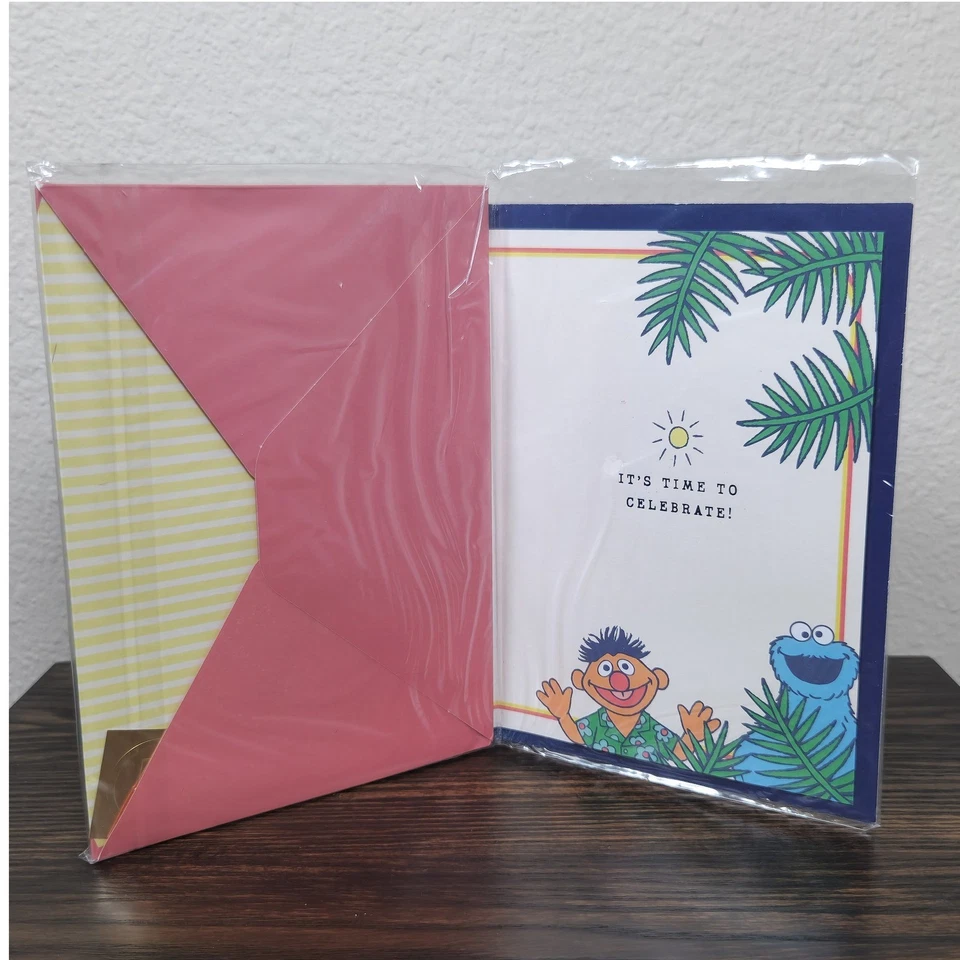 Tarjeta de cumpleaños Monstruo Galleta de Plaza Sésamo El verano es hora de cumpleaños Foto 3 de 4