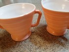 Vintage Hazel Atlas Moderntone Platonite Pink Cream & Sugar Set — photo 4