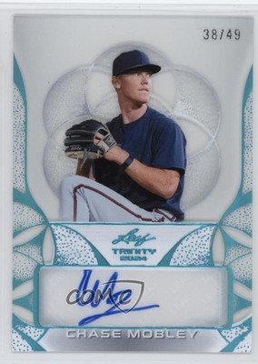 2024 Leaf Trinity Clear Platinum 38/49 Chase Mobley #CA-CM1 Auto 1v6l