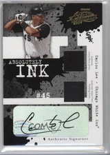 2005 Playoff Absolute Memorabilia Double Materials 23/50 Carlos Lee Auto 0o9