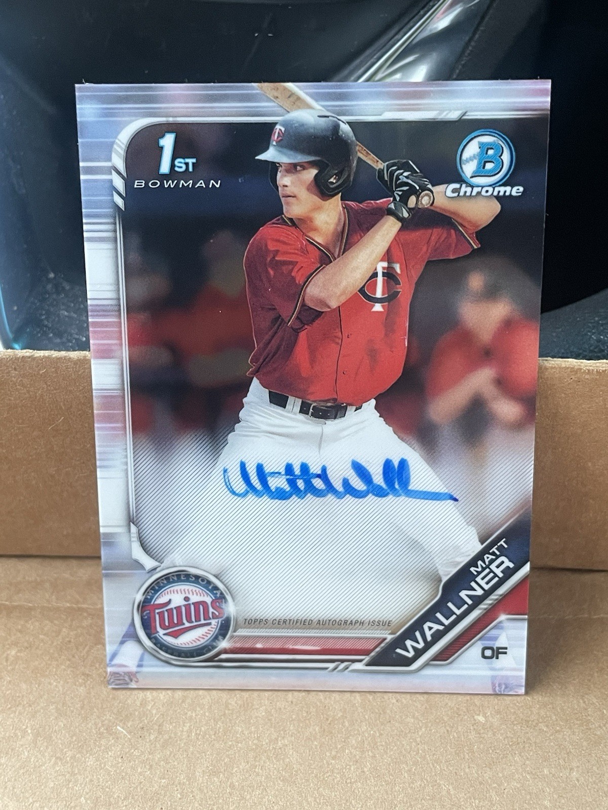 2019 Bowman Draft - Chrome Draft Pick Autographs Matt Wallner #CDA-MW (AU, RC)