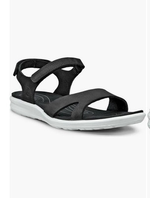 Ecco Cruise II Women s Sandals Size 43 EU US 12 $135 Black Comfort Shoes