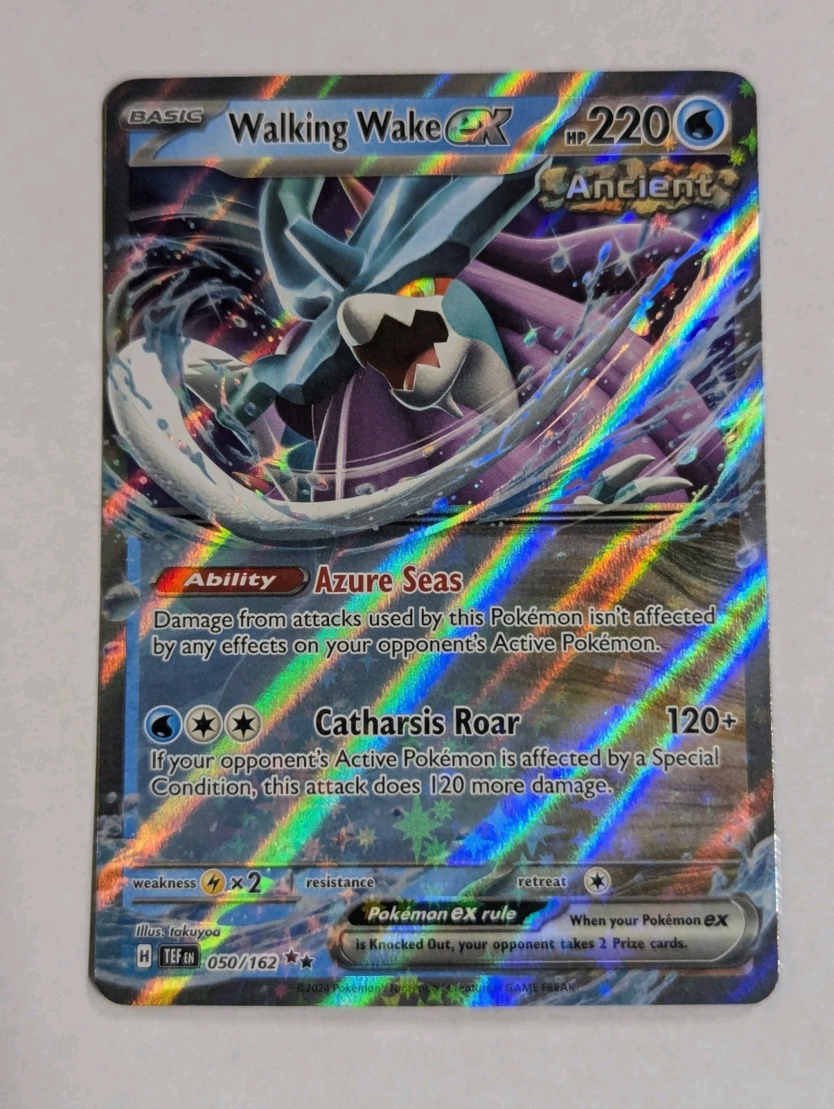 Walking Wake ex 050/162 (Double Rare) Temporal Forces Pokemon TCG - NM