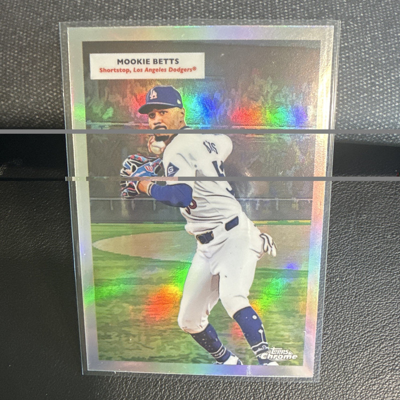 Topps Chrome platinum 2025 Dodgers Mookie Betts & Jackie Robinson 55DH-3