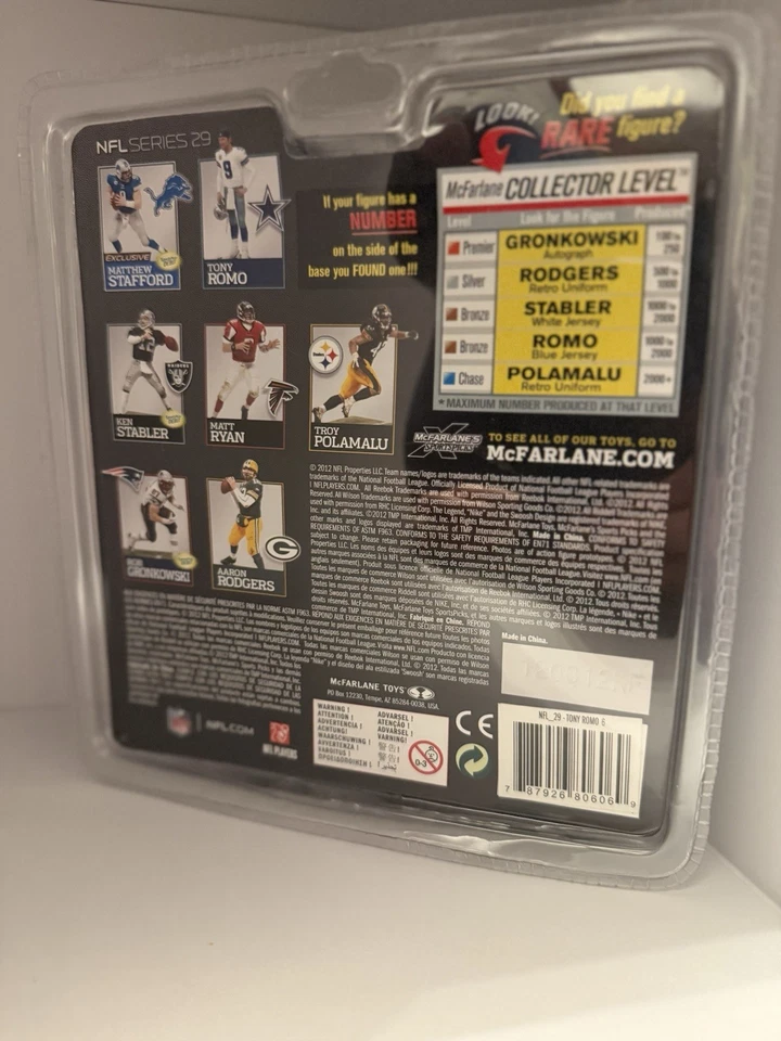 McFarlane Series 29 2012 - Tony Romo / Dallas Cowboys NFL - Camiseta blanca 🏈 Foto 2 de 2