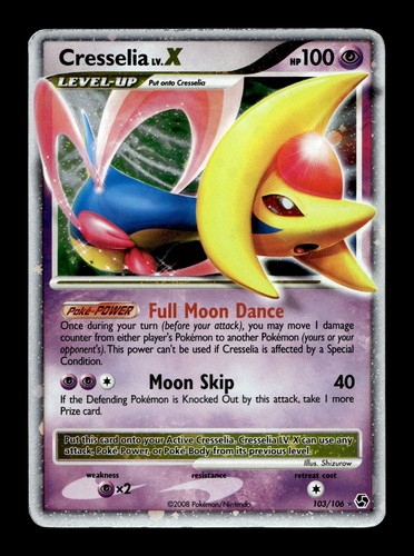 Cresselia LV.X Great Encounters #103 (2008) Ultra Rare Holo HP Pokemon